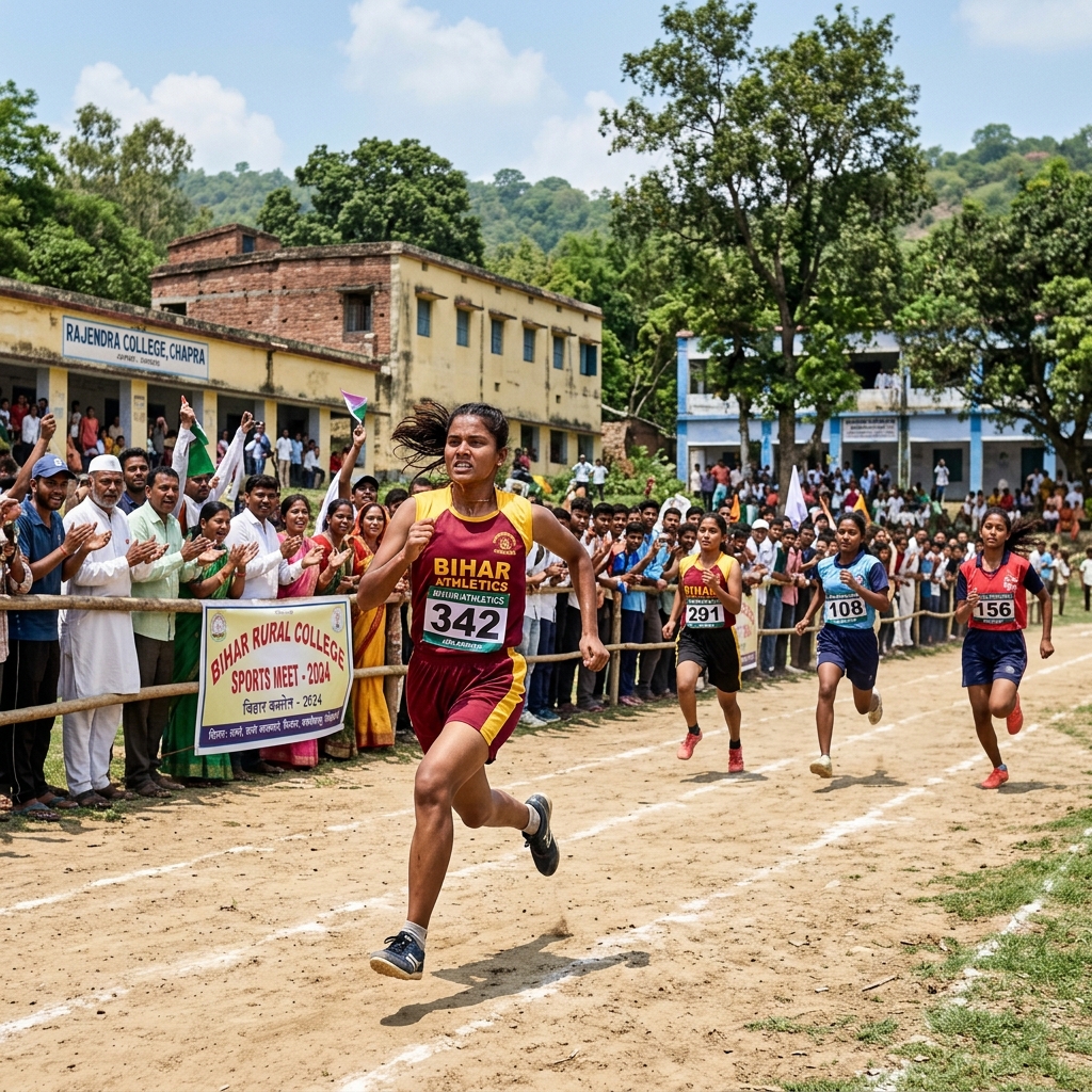 Youth athletics in Bihar college